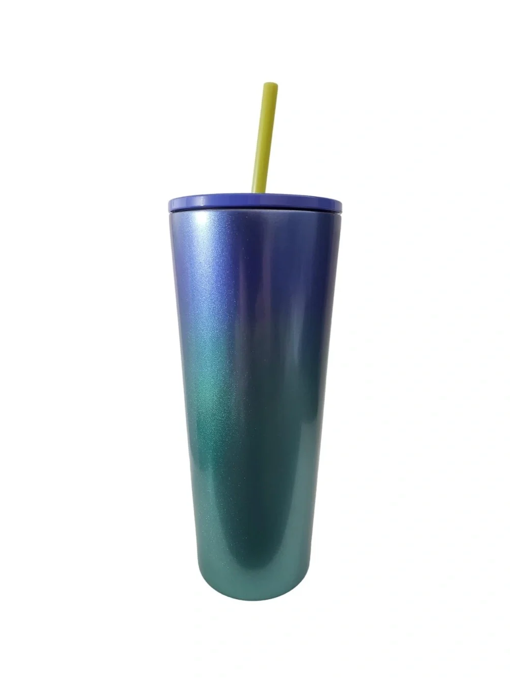 STARBUCKS Hawaii Collection Stainless Steel Blue Ombre Tropical Cold Cup 24oz